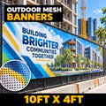 10ft x 4ft Outdoor Mesh Banner