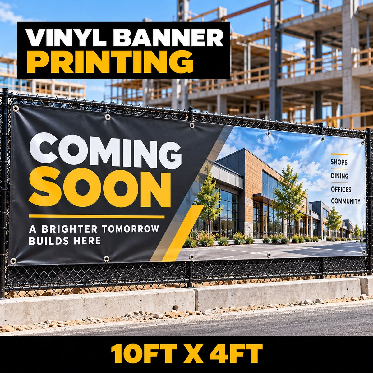 10ft x 4ft Vinyl Banner