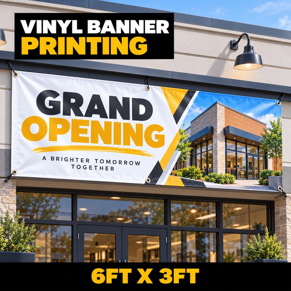 6ft x 3ft Vinyl Banner