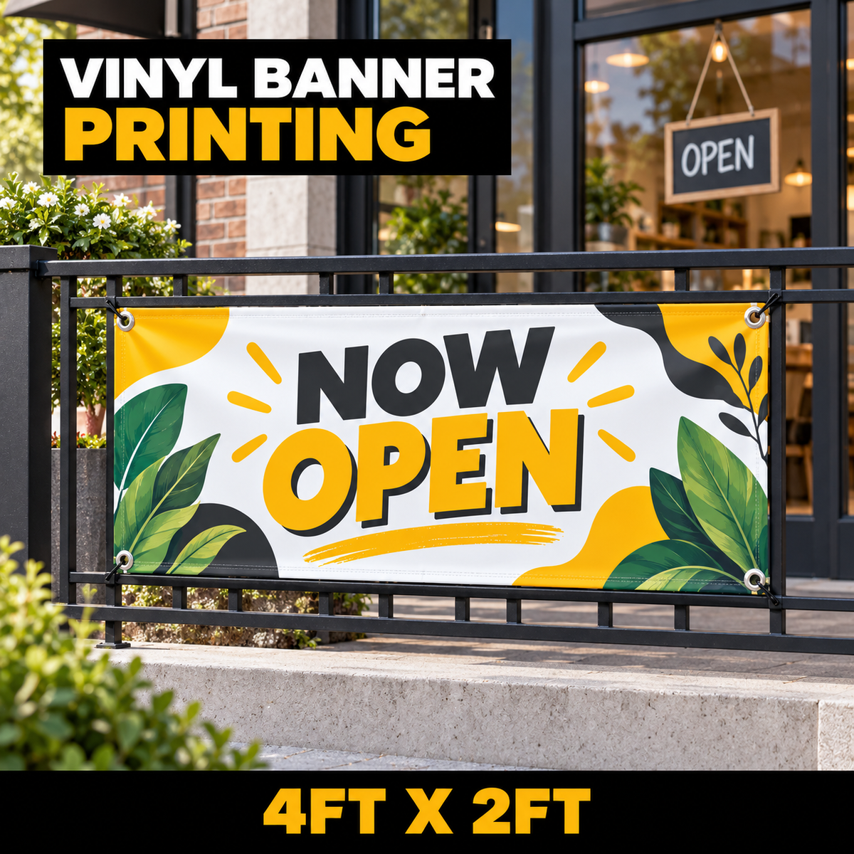 4ft x 2ft Vinyl Banner