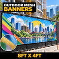 8ft x 4ft Outdoor Mesh Banner