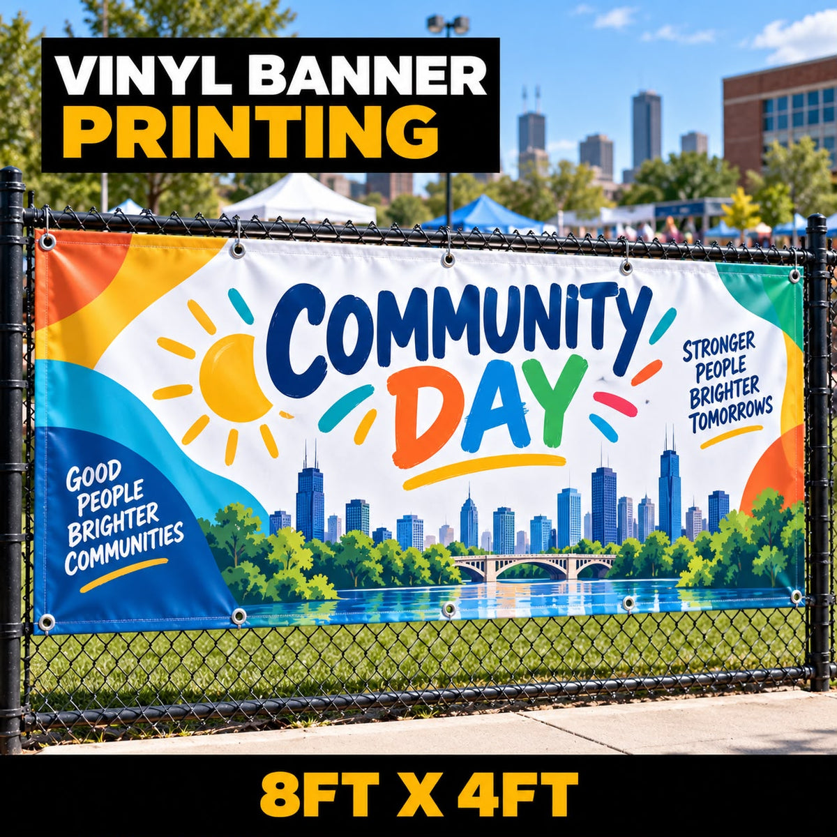 8ft x 4ft Vinyl Banner