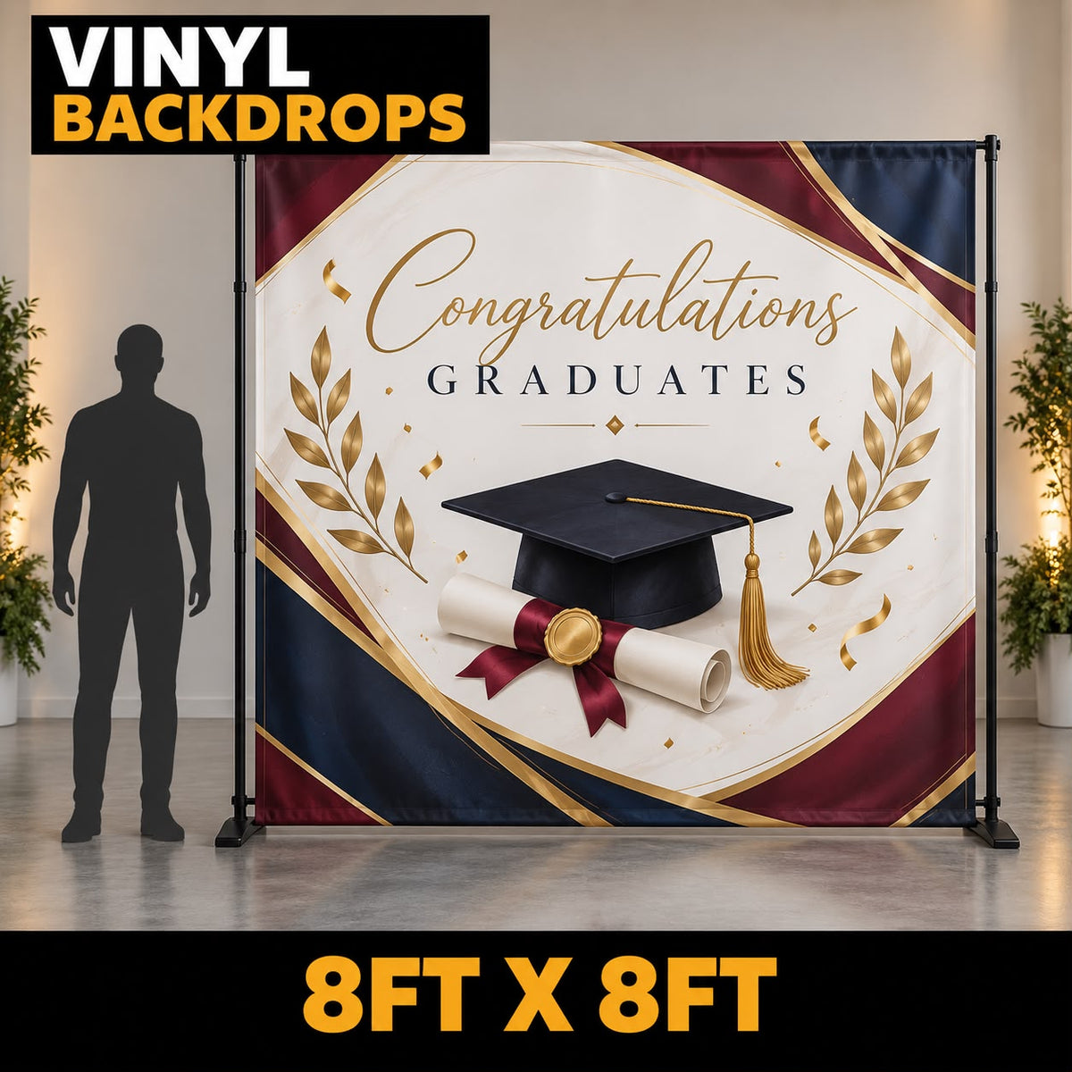 8ft x 8ft Vinyl Backdrop
