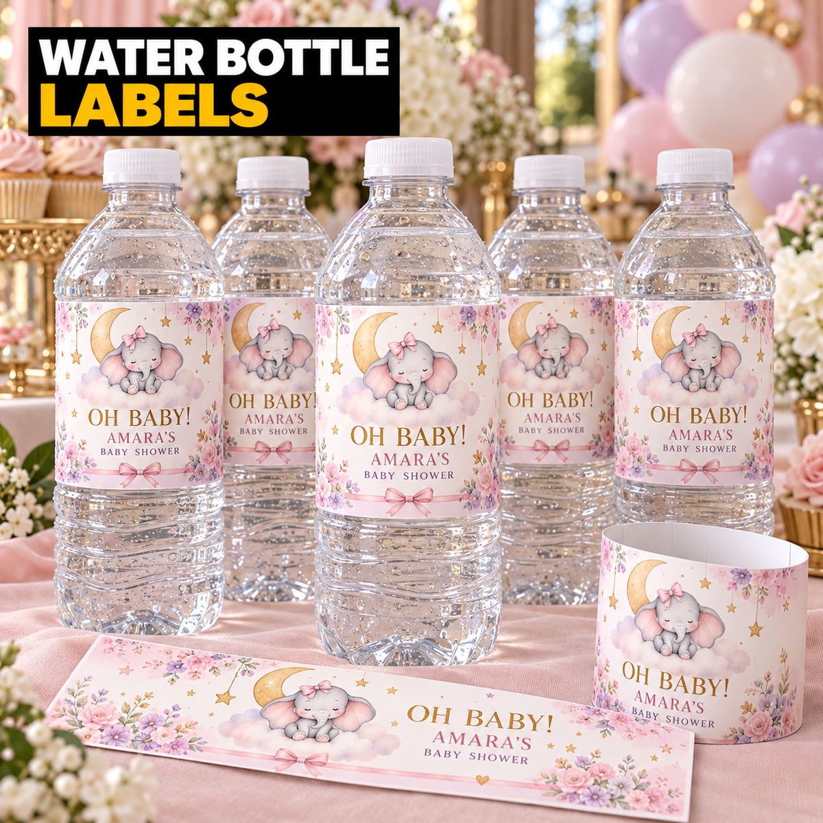 Water bottle label