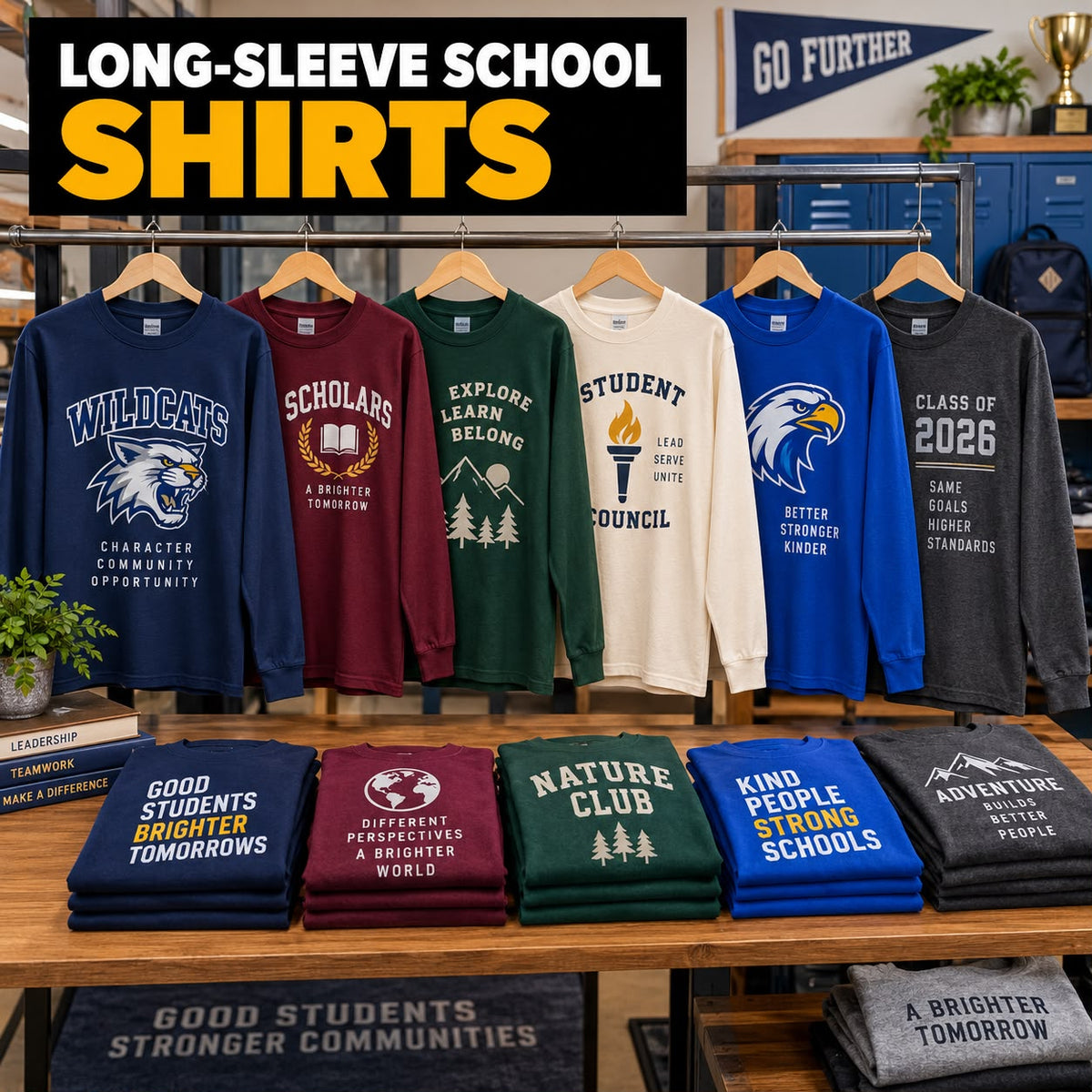 Long-Sleeve Shirts Bulk Printing