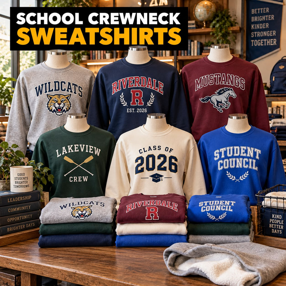 Crewneck Sweatshirts Bulk Printing