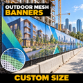 Custom size mesh banner