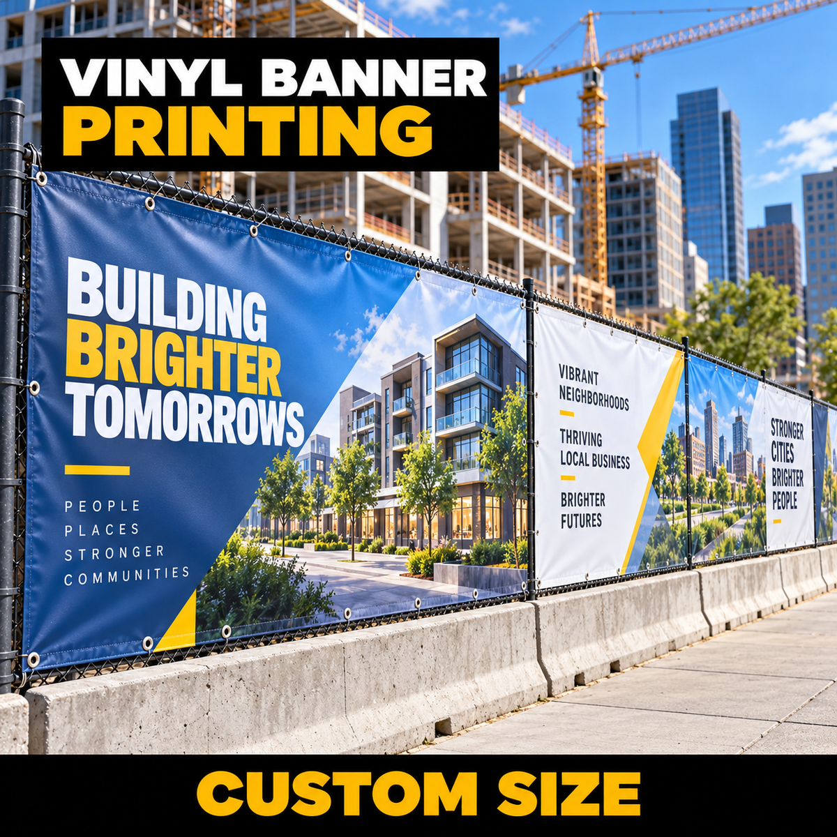 Custom size vinyl banner