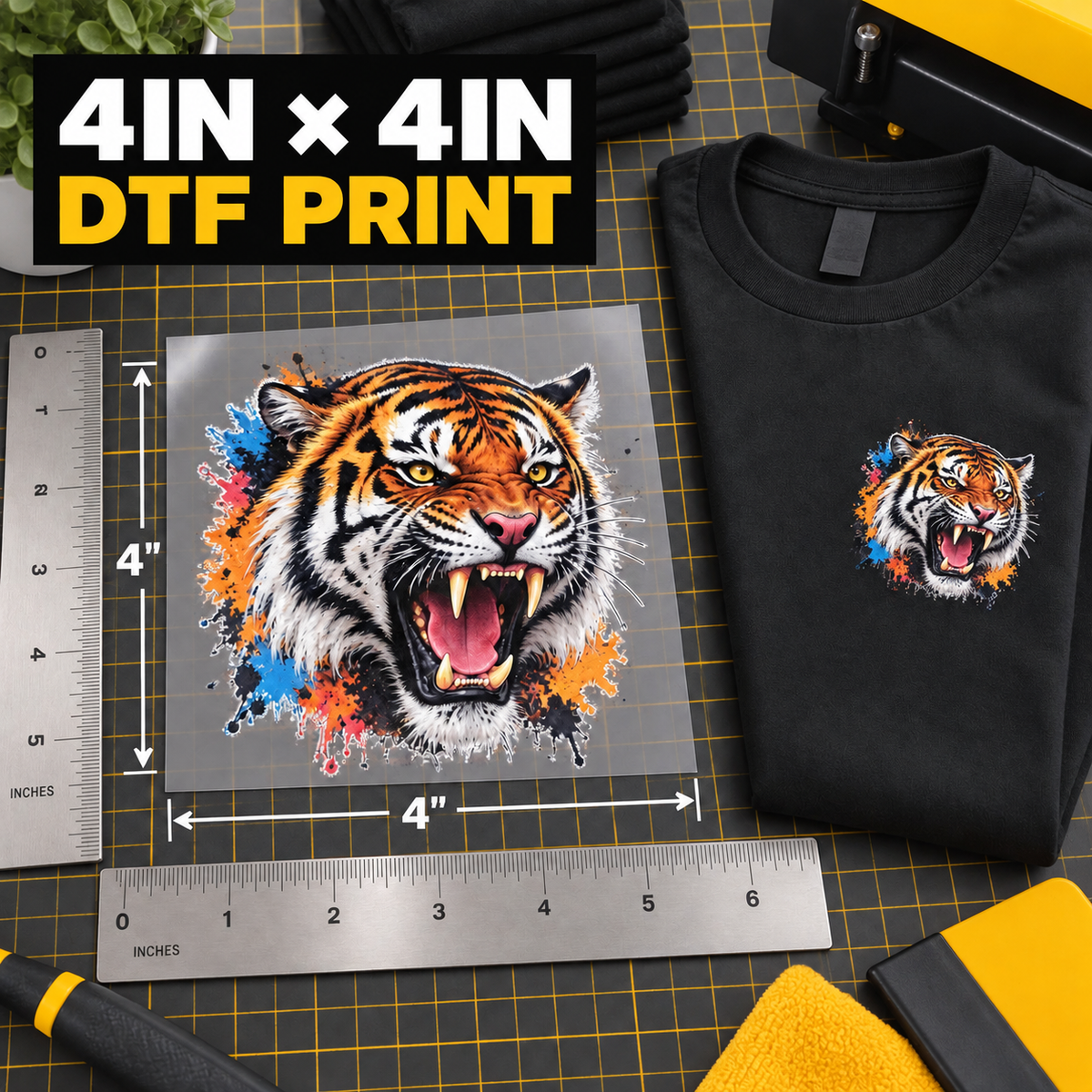 4x4 DTF Transfer