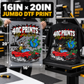 16x20 Jumbo DTF Transfer